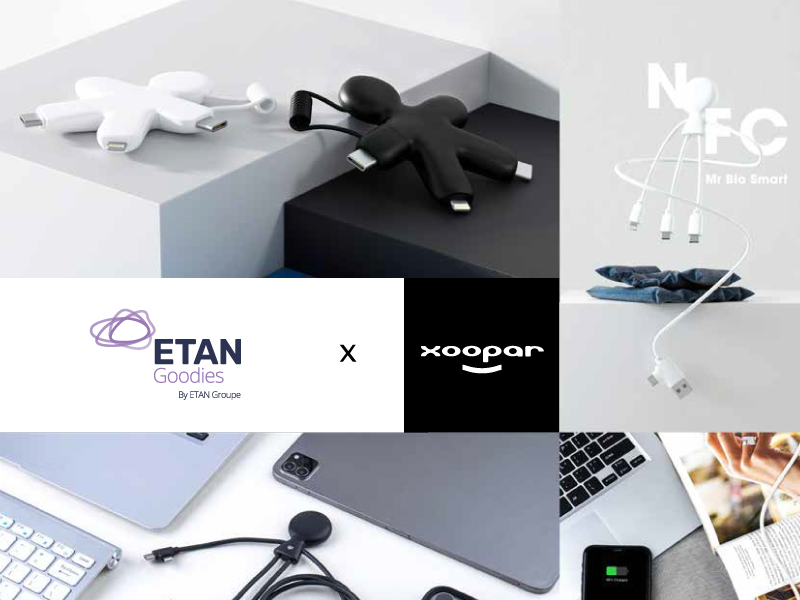 Catalogue ETAN Goodies pour câbles, NFC et recharges